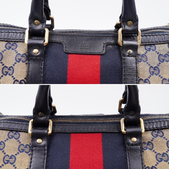 ❌️❌️SOLD ❌️❌️AJ43❤️ GUCCI GG Monogram Vintage Web Boston - Picture 6 of 16